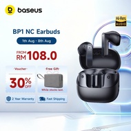 【Free Gifts】Baseus Bass BS1 NC Noise-Cancelling Earbuds Hi-Res 6-Mic ENC Clear Call Bluetooth 6.0 IP