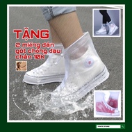 Transparent raincoat and Shoes with Over-Shoes anti-slip sole (Premium Type) AMG