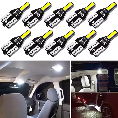 10pcs T10 W5W Led Bulb Auto Led Interior Light For Volkswagen VW Golf 4 6 Passat B6 B8 B5 B7 MK7 MK6