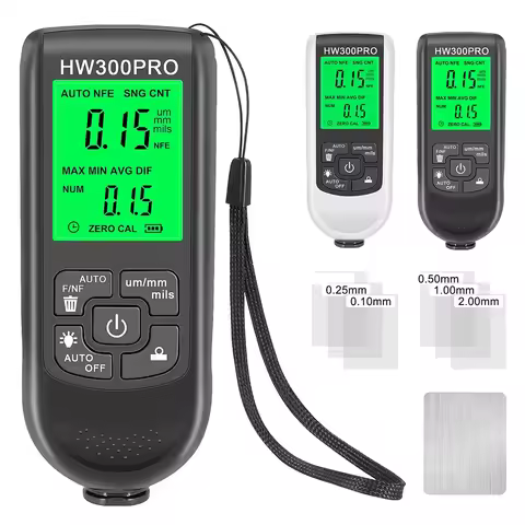 HW-300PRO Car Paint Thickness Tester 0-2000UM Fe & NFe Coating Thickness Gauge Car Paint Film Automa