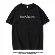 Áo Thun Cotton Tay Ngắn in Hình Trái Tim Ngày Lễ Tình Nhân Dành Cho Nữ Always Wonder Keep Silent Của