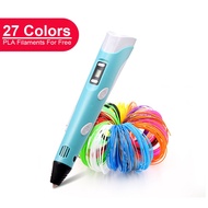 LIHUACHEN 3D Pen DIY 3D Printing Pen With 27 Colors PLA
