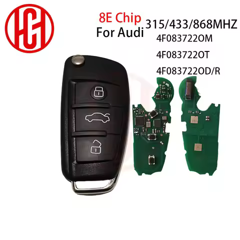 Remote Car Key 315MHZ 434MHZ 868MHZ 8E Chip For AUDI A6 S6 Q7 2004-2015 Fob FCCID: IYZ 3314 4F083722