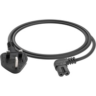 FIRMERST 1 Metre Figure of 8 Power Cable IEC320  C7  to  BS  1363,  Black  Fuse:  Featuring  a  repl
