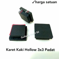 KARET KAKI HOLLOW 3x3 (29mm x 29mm) KAKI MEJA RAK KURSI BESI HOLLOW