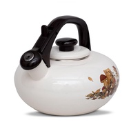 Ấm Đun Tráng Men Cao Cấp Nhật Bản Fujihoro (Hoa Văn Con Gấu) FTCV-2.8K- sử dụng bếp từ- bảo hành 2 n