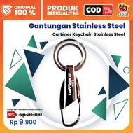 GANTUNGAN Carbiner Keychain Stainless Steel Keychain