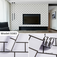Terbaru Wallpaper Stiker Dinding SIZE 45CM X 10Meter Motif Bata Aesthetic GH252 GH253 CY1242 CY1241 