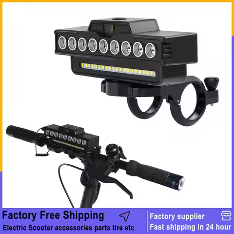 Front Light USB Rechargeable Headlight for Xiaomi Mi3 Mi4 Mi5 5Pro 5Max for Elite Electric Scooter w