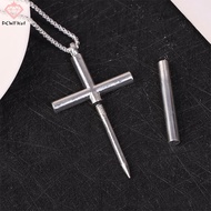Metal Cross Necklace Men Fashion Jewelry Pendant Gadgets For Male Female Multi Tools