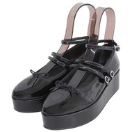 สินค้าใหม่ไม่ผ่านการใช้งาน▲Repetto รองเท้าปั๊มแพลตฟอร์มสายรัดข้อเท้าหนังแก้ว รุ่น cendrillon platfor