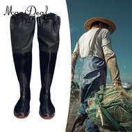 MagiDeal Stockingfoot Waders for Adults Water Shoes PVC Bootfoot Waterpants River Boots Work Hip Boo