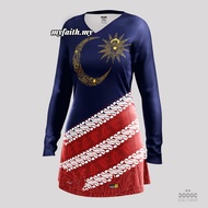 Baju Muslimah MALAYSIA MUSLIMAH Jersi Merdeka Baju Merdeka Malaysia Tshirt Women Muslimah Jersey Baj