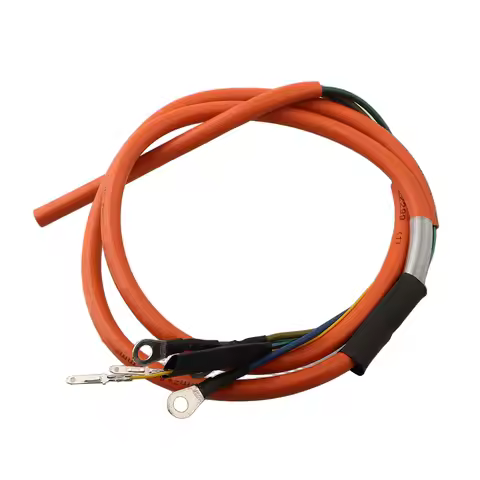 Electric Bicycle Brushless Motor Cable 500W/800W/1000W 2.0/2.5mm² Pure Copper Orange Motor Wire For 