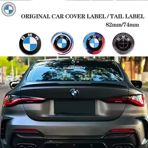Car Front Hood Emblem Logo Rear Trunk Badge for BMW E36 E46 E53 E90 E60 E61 E93 E87 X1 X3 X5 X6 F30 