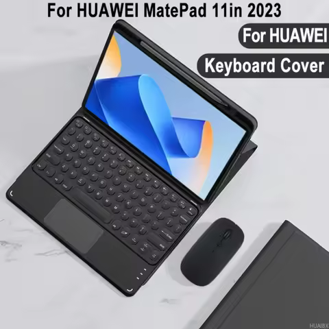 Bluetooth Keyboard Case For HUAWEI MatePad 11 Inch 2023, Funda Detachable Tablets Keyboard Cover for