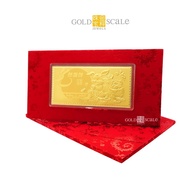 FB8 Gold Scale Jewels 999 Pure Gold 兔然发财 Prosperity Zodiac Rabbit Gold Note