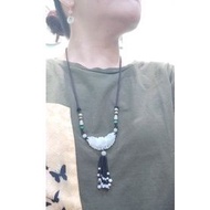 Bohemian jadeite necklace