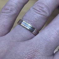 原裝正版 CARTIER 18k 750 三色戒指 57...