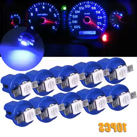 10PCS T5 B8.5D 509T B8.5 Smd Car Led Lamp for Land Rover Defender 90 Discovery 4 5 Sport Range Rover