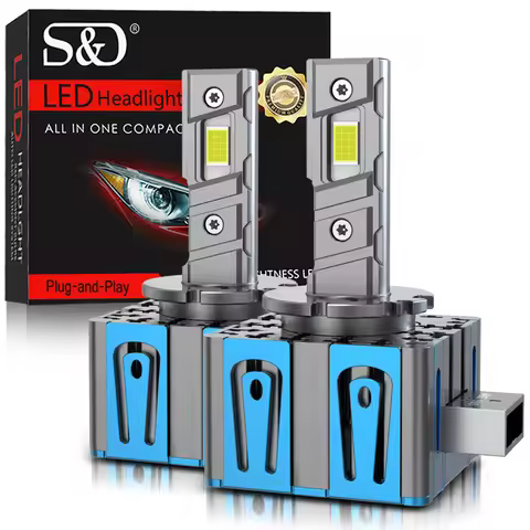 30000LM D1S D3S LED Car Headlights Bulbs D2S D2R D4S D4R Canbus 6000K Lamps Auto LED Lights Plug and