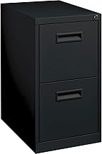 Lorell Mobile Pedestal, File/File, 15 by 19 by 27-3/4-Inch, Black