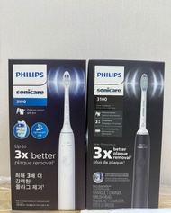 👉🏻包順豐智能櫃運費出貨 Philips Sonicare 3100 聲波電動牙刷，帶壓力傳感器和 BrushSync 更換提醒，HX3671 黑、白