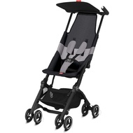 gb Pockit Air All Terrain Ultra Compact Lightweight Travel Stroller with Breathable Fabric in Velvet Black