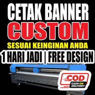 Print custom banner banner mmt Billboard flexy (Thick) free design custom 1st Anniversary