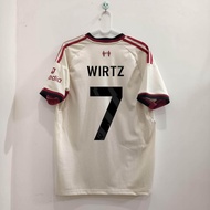 เสื้อฟุตบอลใหม่สำหรับฤดูกาล2526บ้านและออกไปไม่11ซาลาห์ไม่66 Arnold ไม่.7 Wirtzผู้ใหญ่แขนสั้นฝึกอบรมเ