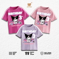 Jolly Kids Children's T-Shirt Tops Ages 1-9 Years Girls Boys STRIP KURO BDAY Girls Boys