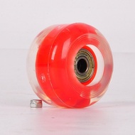 2-in-line, 4-wheel roller skates, skateboard