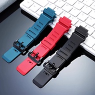 18MM Silicone Watch Strap for Casio WS-1400H/1300/1700H W-737H Sports Resin Silicone Watch Strap Acc