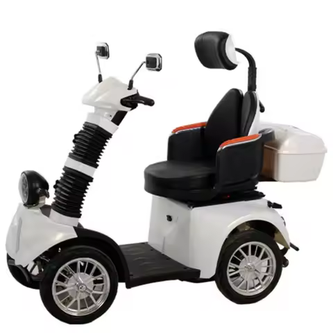 Elderly adult electric four-wheeler leisure household electric scooter comfortable walker price disc