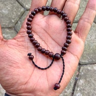 gelang kayu galih asem tasbih 33butir 5mm bukan akar bahar tali arus