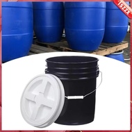 [Lszzx] 20L Bucket Pail with Seal Lid Airtight Utility Pail Food Storage Container for Auto Shop Hom