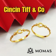 Cincin T&Co Emas 916 Original Cincin Emas 916 Bajet Emas 916 Tulen Viral Emas original 916 Cincin Lo