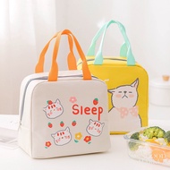 Lunch Bag Bento Box Bag for Kids Children's Cartoon Thermal Insulation Lunch Bag Aluminum Thickened Portable Lunch Box Bag