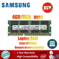 【24H Shipping】Samsung DDR3 Laptop RAM SODIMM 4GB 8GB 1333/1666MHz RAM PC3-8500 10600 12800 14900 RAM