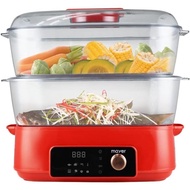 Mayer MMFS280D Digital Food Steamer, 28L Double heaters  for  efficient  heating up;  Visible  water