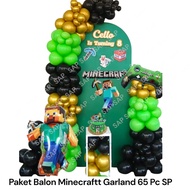 MINECRAFTT Balloon Package 65 PC SPGARLAND Minecraft Birthday Balloon Decoration/