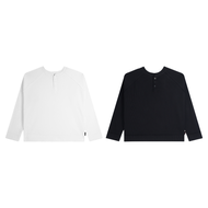 Henley Shirt long Sleeve Waffle