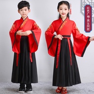 Kostum tradisional Cina, kostum kanak-kanak, gadis hanfu, baju bawah, kostum, gaya Cina, budak lelaki musim panas, kostu