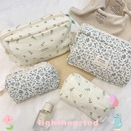 LIGHTHEARTED Cosmetics Bag, Handheld Begonia Flower/Rose Makeup Bag, High Quality Floral Print Handb