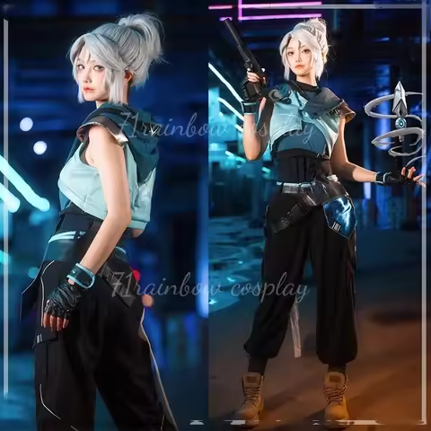 Valorant Jett Cosplay Game Valorant Cosplay Costume Halloween Outfits Sets Clothes Cosplay
