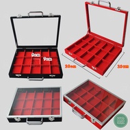 กล่องใส่พระ กล่องเก็บพระราคาถูก กระจก โชว์พระได้ดี จัดเก็บตลับพระใส่กล่องพระพลาสติก เหรียญพระ แบบ 15