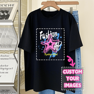 Customized Y2K Women Plus Size T-Shirt, Spring/Summer Plus Size T-Shirt Customization. Upload Your D