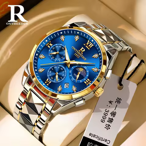 ONTHEEDGE Bestseller Starry Sky Luxury Watch - Waterproof Multifunctional Fashion Quartz Wristwatch