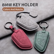 New Sheepskin Car Key Case Cover Fob For BMW 1 3 7 Series X1 X3 X5 X6 X7 F20 F15 F16 F48 G20 G30 G01 G02 G05 G11 G32 Accessories