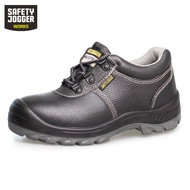 Belgium CE Certification Safety Jogger Safety Boots Anti-smashing Anti-static Anti-static Cowhide Low-Top Steel Toe Cap Steel Midsole Labor Protection Shoes Men Anti-smashing Anti-piercing Constru